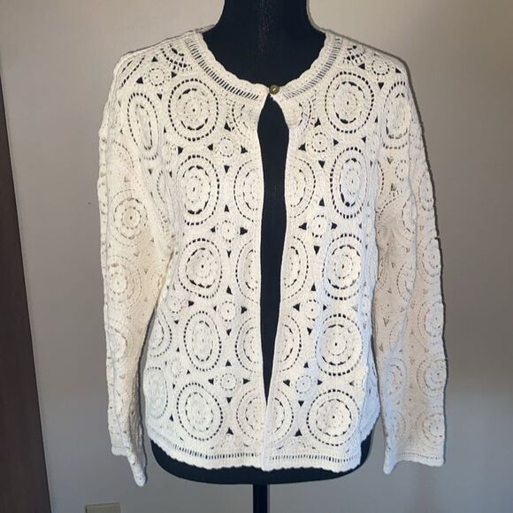 🆕 Petite Crochet Cardigan Sweater
ELLA Rafaella 
￼ - Picture 8 of 12